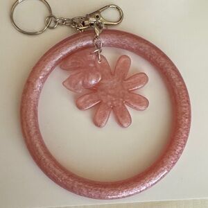 Pink Floral Key Holder